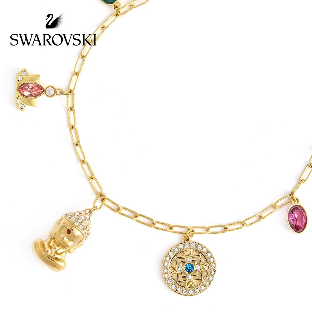 Swarovski SYMBOL Mysterious Element Buddha Statue Female Bracelet