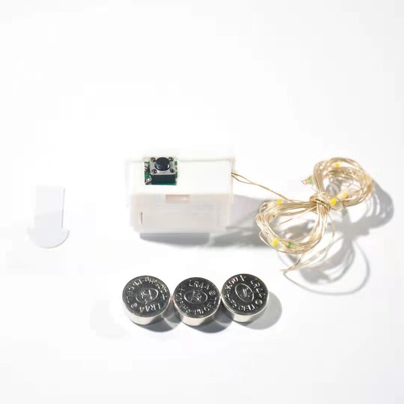 Đèn Dây 1/2M 10/20LED Đèn Trang Trí Chạy Pin Dây Đồng Cổ Tích