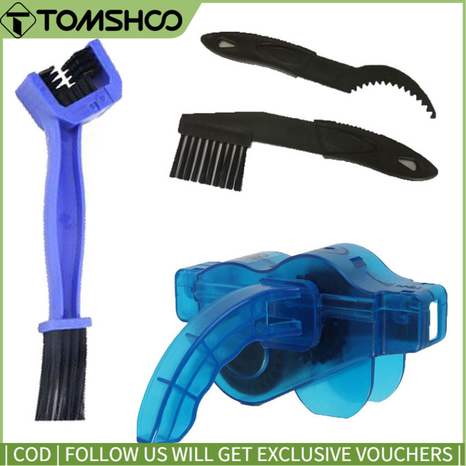 Bicycle Chain Cleaner Cycling Bike Machine Brushes Scrubber Wash Tool Cleaning Kit Mountaineer Bike Chain Cleaner Washer