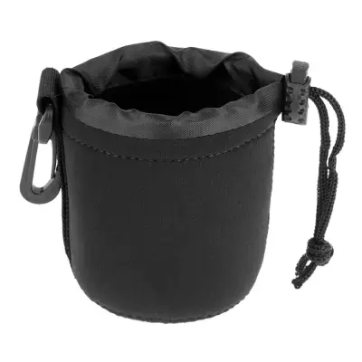 Waterproof Soft Neoprene Camera Lens Pouch Bag Drawstring Protector Case