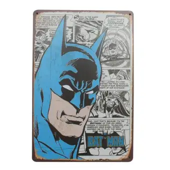 New Superhero Batman Chic Home Bar Vintage Metal Signs Home Decor