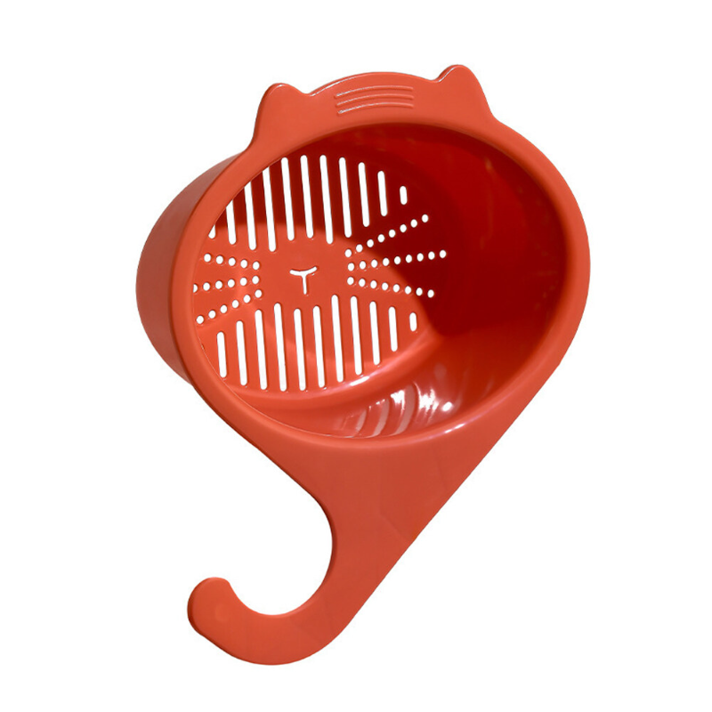 Polocat Multifunctional Cat Shape Sink Drain Basket General Fruit and Vegetable Drain Basket Leftover Soup Garbage Filter Kitchen Gadget