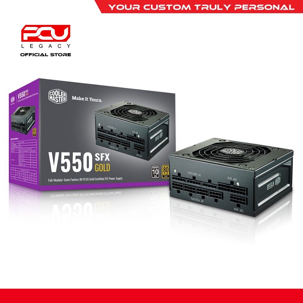 COOLER MASTER V550 GOLD SFX 80 PLUS GOLD FULL MODULAR POWER SUPPLY UNIT ...