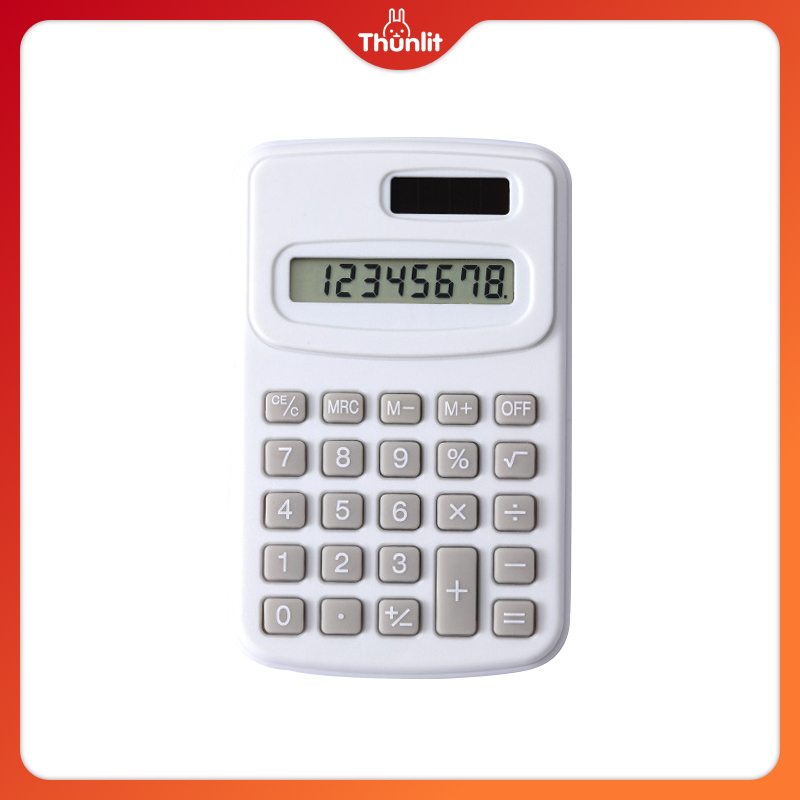 Thunlit Mini Calculator Wholesale 8-digit Cute Small Portable Square Scientific Computer Arithmetic Electronic Calculator School Office Supplies