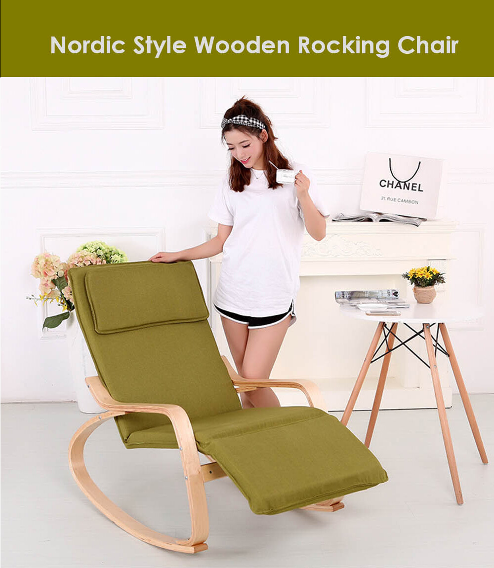 Nordic Style Amazon Wooden Rocking Chair SOKANO SF017 Nordic Style