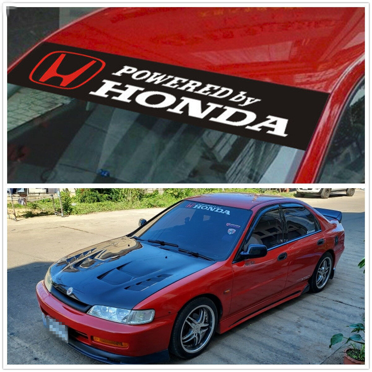 Honda Windshield Stickers Waterproof Front Rear Windscreen Windshield Window Decal for Toyota Camry RAV4 VIOS Prado Fortuner CITY FIT CR-V ACCORD Odyssey