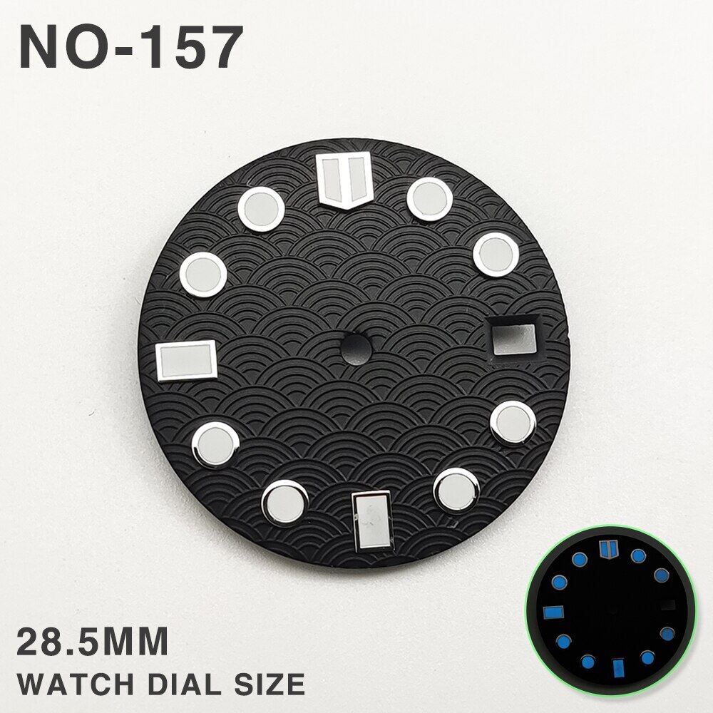 28.5Mm Dial Watch Modification Accessories NH35 Luminous Dial Suitable For NH35 Movement Custom Dial Logo