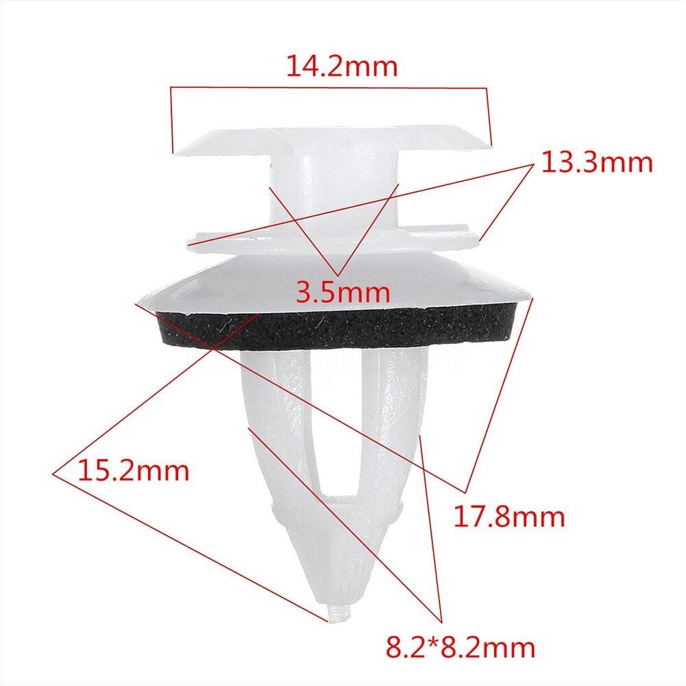 Interior Door Panel Clips Nylon Replacement 7.5-8mm For BMW E34 E36 E38 E39 E46