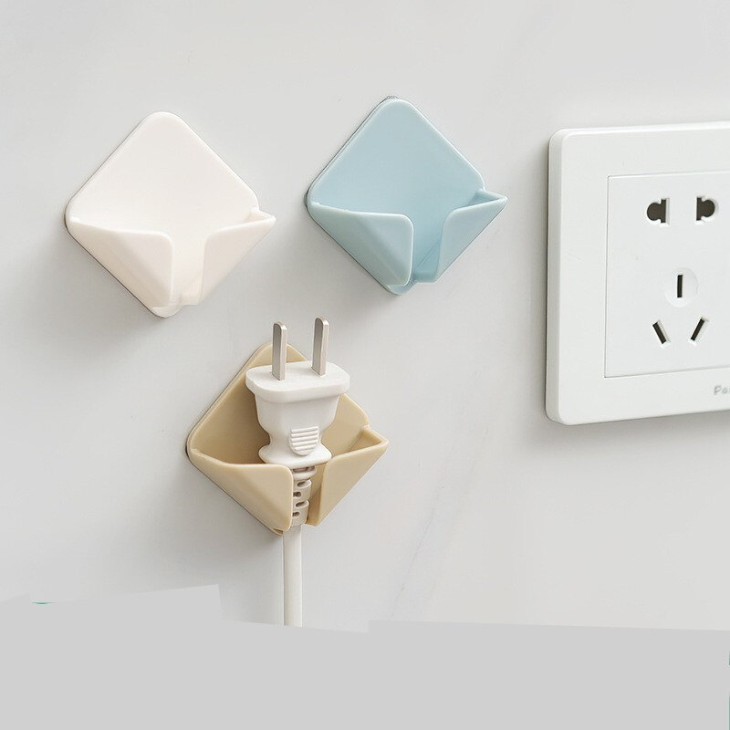 1 Cái Móc Cắm Điện Miếng Dán Tường Phích Cắm Dây Điện Dính Chắc Chắn Liền Mạch Cho Nhà Bếp