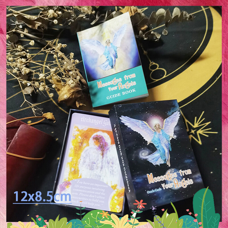 Lovers Twin Flame Oracle Card | Big Size 12x7cm | English Version Divination Tarot Deck | Fortune Telling Game | Soulmate Love Messages | Angels Oracle Card