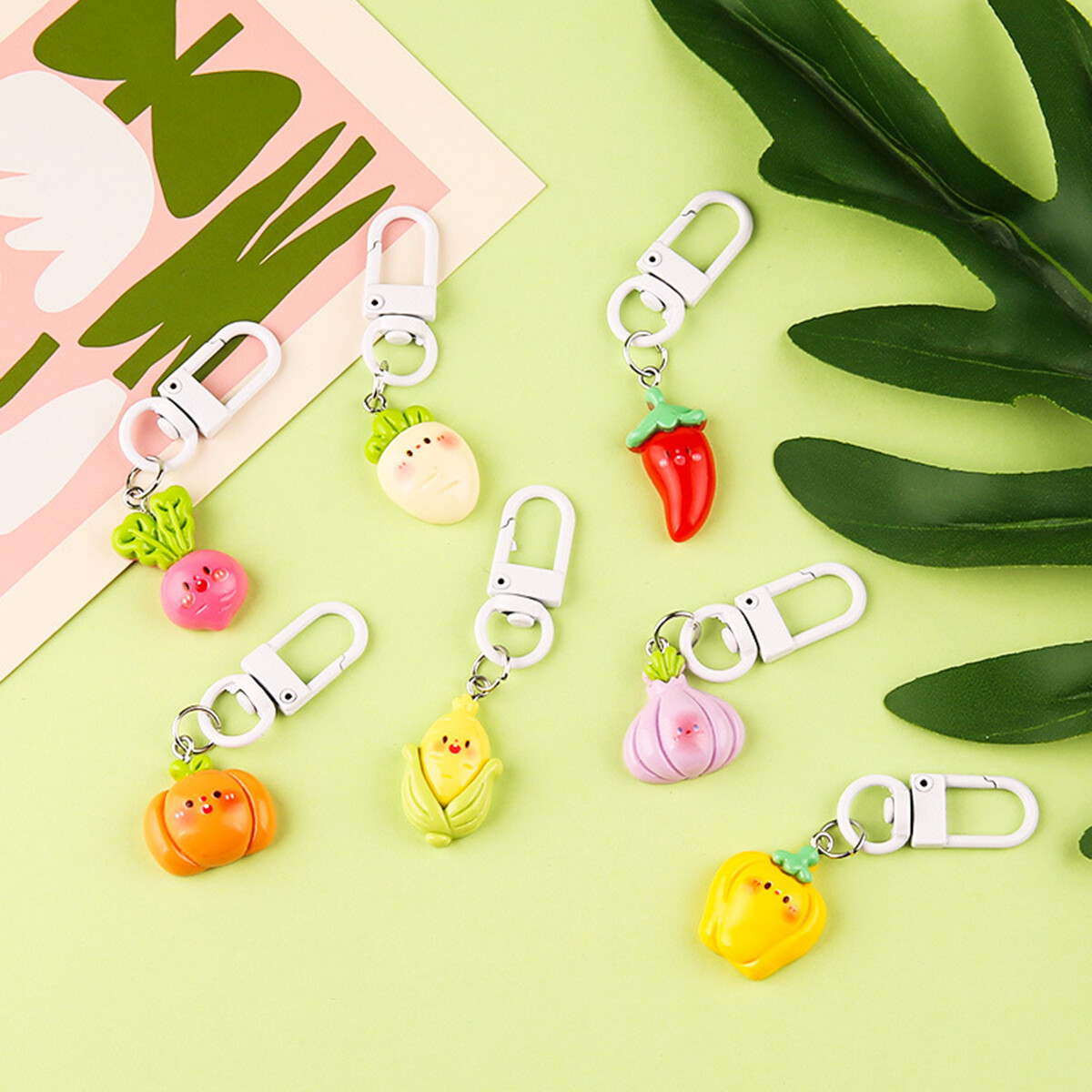 Funny Fruit and Vegetable Shaped Key Chain
