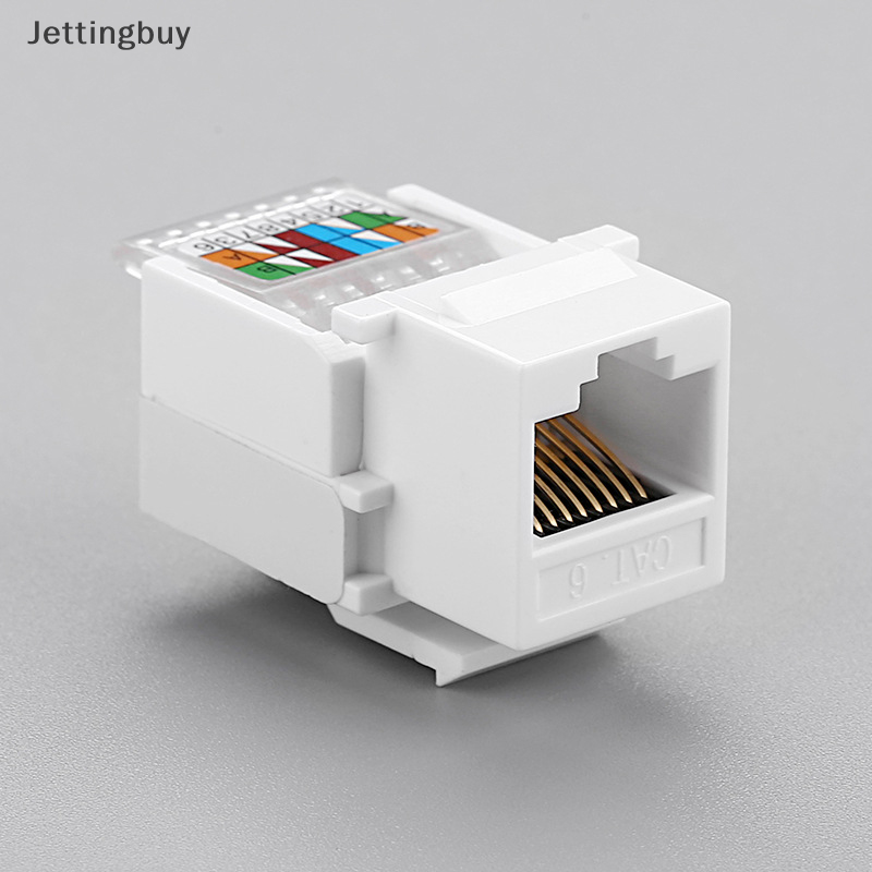 Flash Sale RJ45 Cat6 UTP Keystone Female Jack Connector Adapter Internet Network Lan Cable