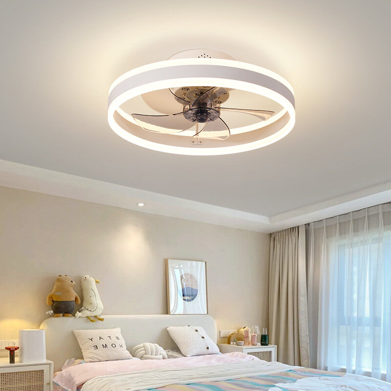 XIAOMIMIJIA Fan Light Ceiling Fan Light Ceiling Light Ceiling Fan Restaurant LED Frequency Conversion Belt Light Invisible