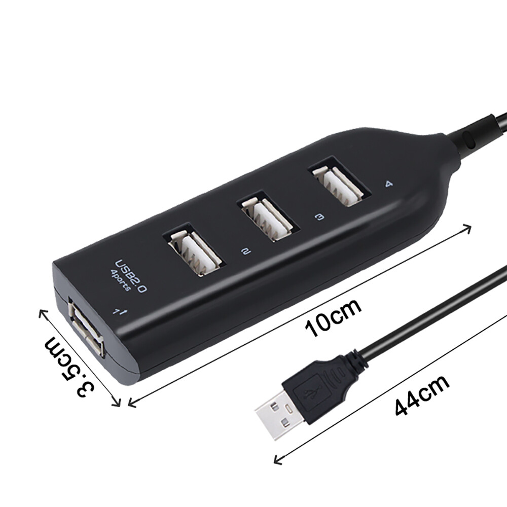 JTKE USB Hub 4 Cổng USB 2.0 Với Cáp Tốc Độ Cao Mini Hub Ổ Cắm Mô Hình Bộ Chia Cáp Cho Máy Tính Xách Tay