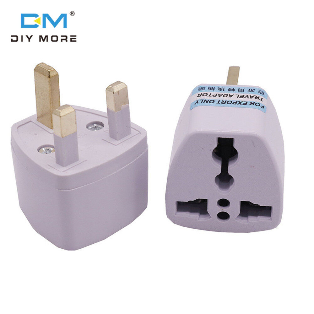 【100% Original】diymore Universal EU US USA Australia to UK AC Power Travel Plug Adapter 2 & 3 Pin Plug International Adaptor UK Electric Plug Charger Socket Converter