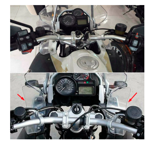 Allotmark Motorcycle Front Winglet Windshield Windscreen Tank Side Panel Fairing Wind Deflector Extender Extension for BMW R1200GS Adv. 2006 2007 2008 2009 2010 2011 2012 2013  Accessories