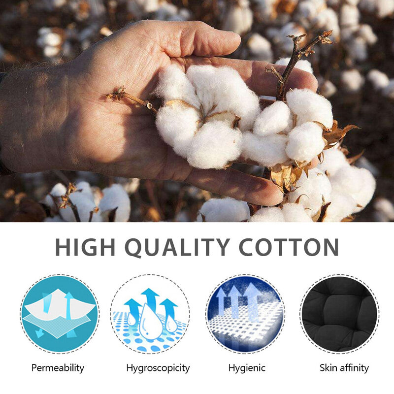 Breathable Bamboo Rocking Chair Replacement Cotton Seat Pad Cushion