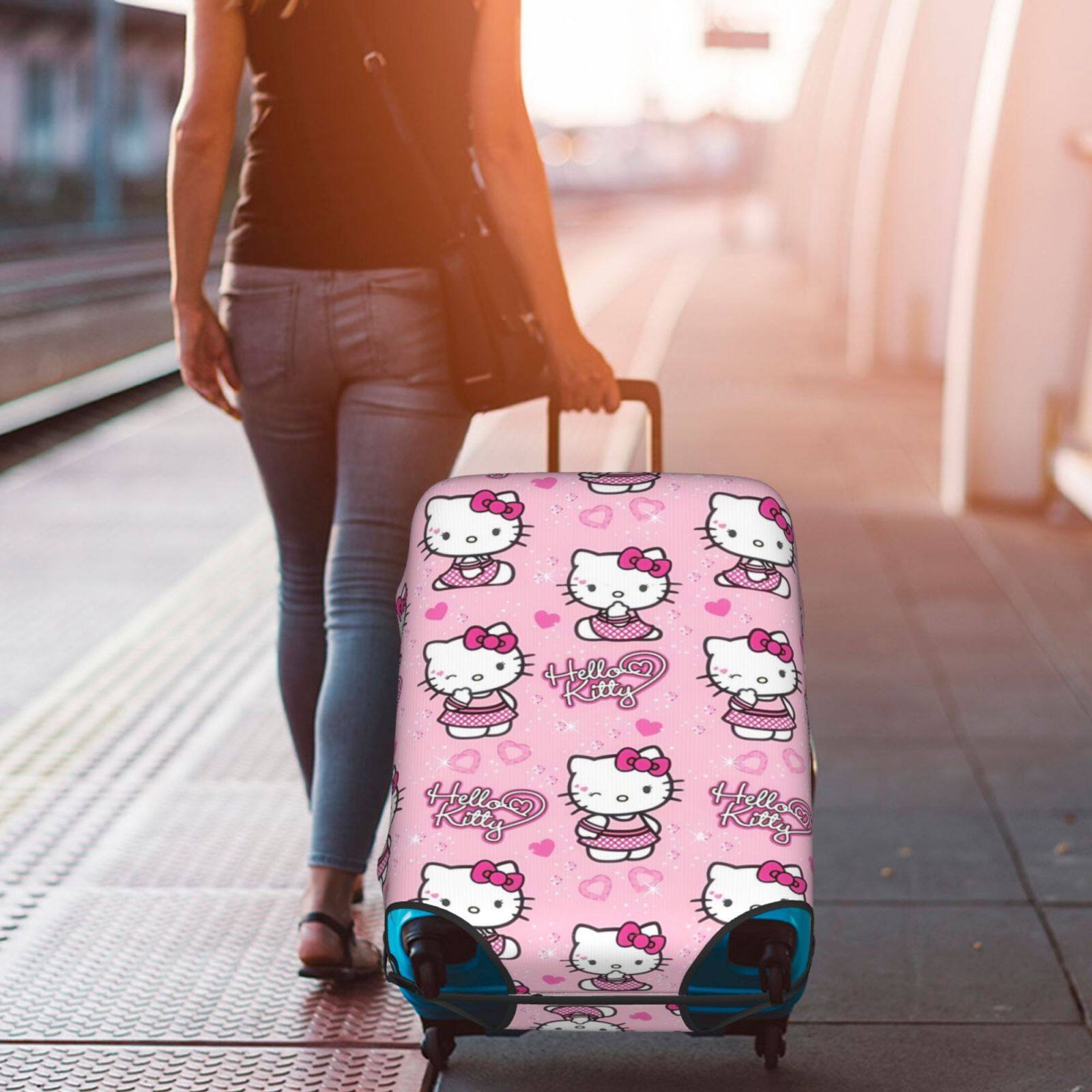 Hello kitty luggage cover online