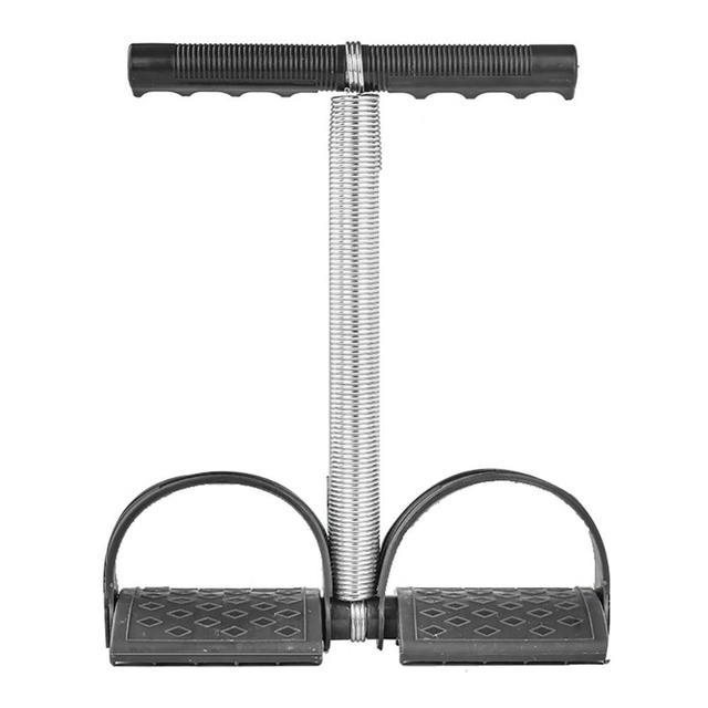ElasticSpring Sit-Up Pull Rope Spring Tension Band Foot Pedal Abdominal Exerciser ExerciseSlim Training Equipment