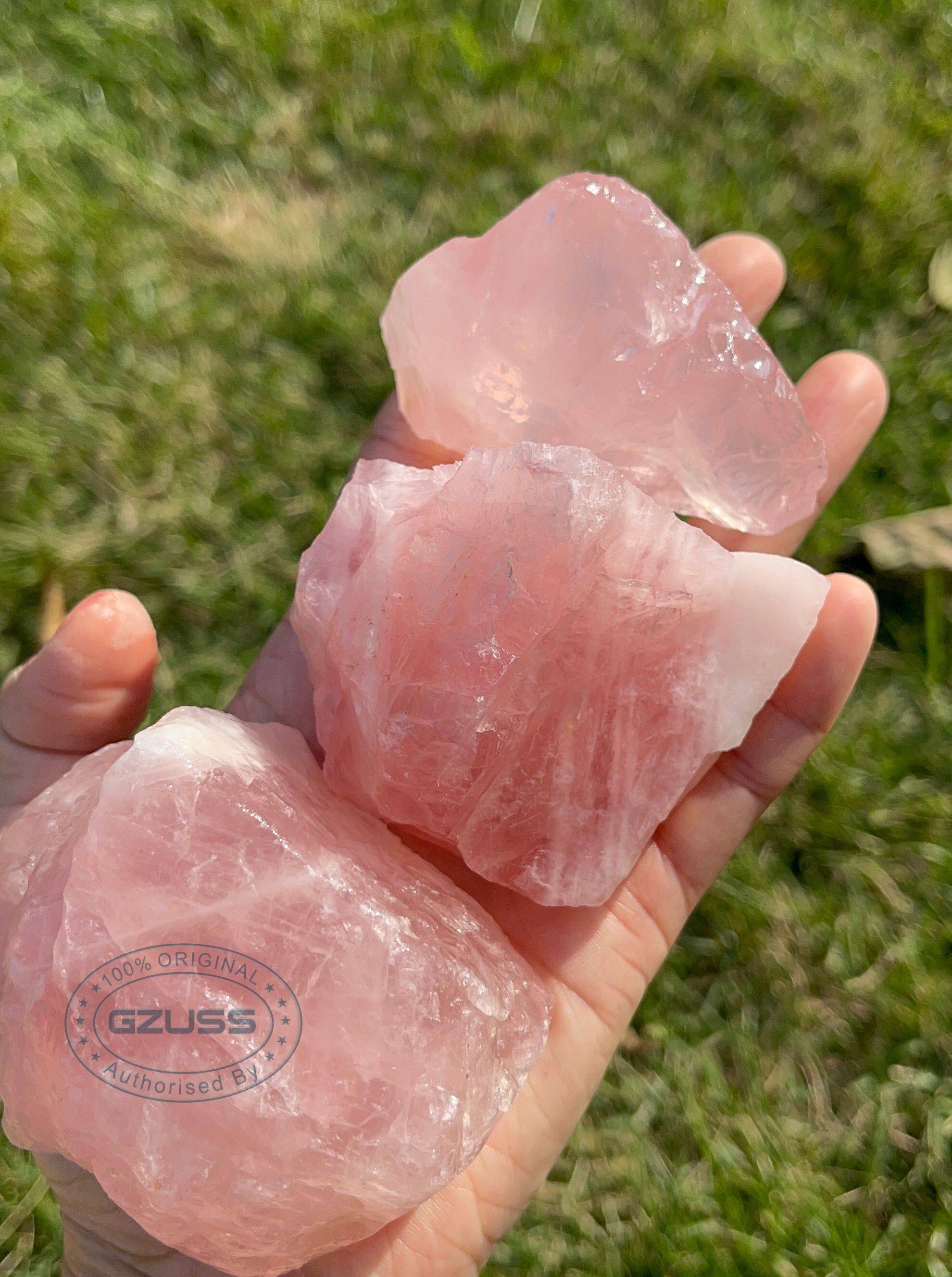 Đá tự nhiên thô thạch anh hồng thô