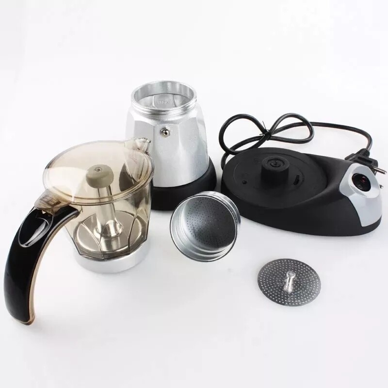 Máy Pha Cà Phê Mocha Espresso Ý 480W 220V Bình Pha Cà Phê Mocha Điện Máy Pha Cà Phê Điện Cầm Tay Phích Cắm EU