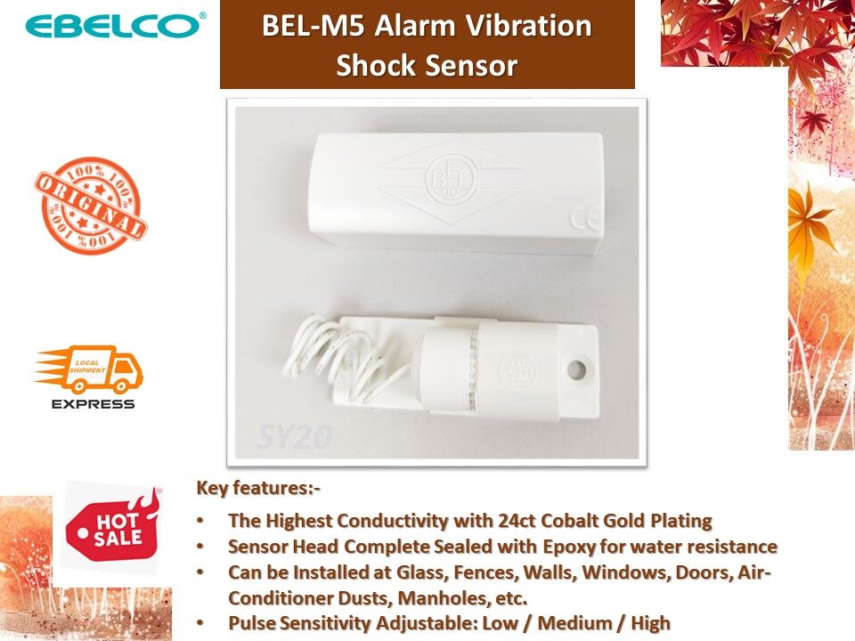 Ebelco BELM5 Shock Sensor / Alarm High Frequency Vibration Sensor for