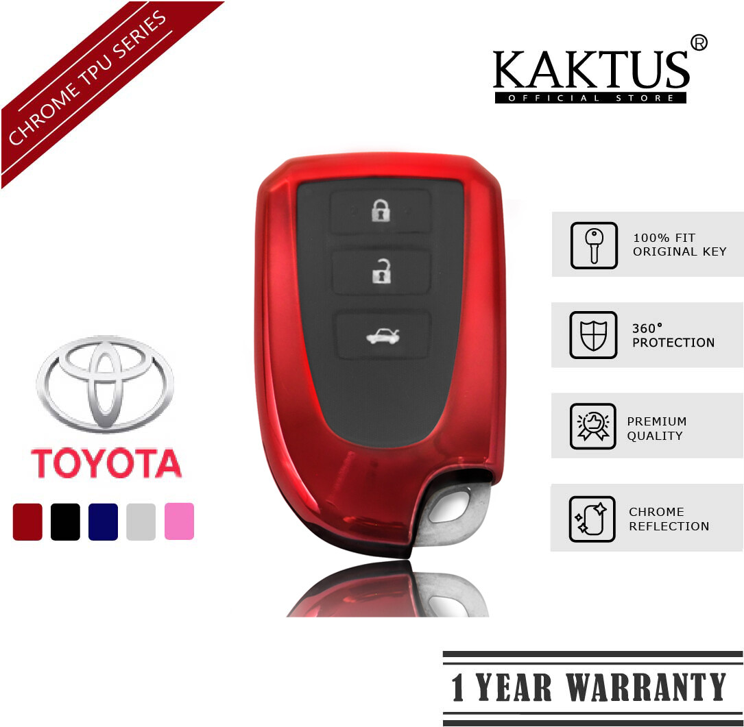 KAKTUS Toyota Chrome Reflection TPU Car Key Cover VIOS YARIS Sweat-Friendly  Remote Smart Key Cover - Lazada | Lazada