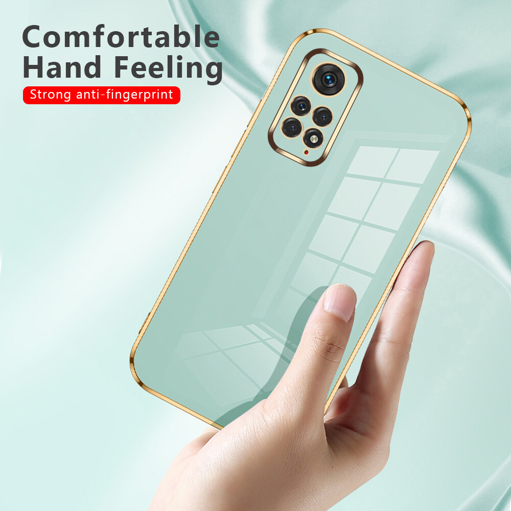 Lenuo Ốp Mềm Mạ 6D Sang Trọng Ốp Điện Thoại Khung Vuông Silicon Cho Xiaomi Redmi Note 11 11S Pro 5G Note 11e Redmi 10 5G Ốp Lưng Lấp Lánh Sáng Bóng