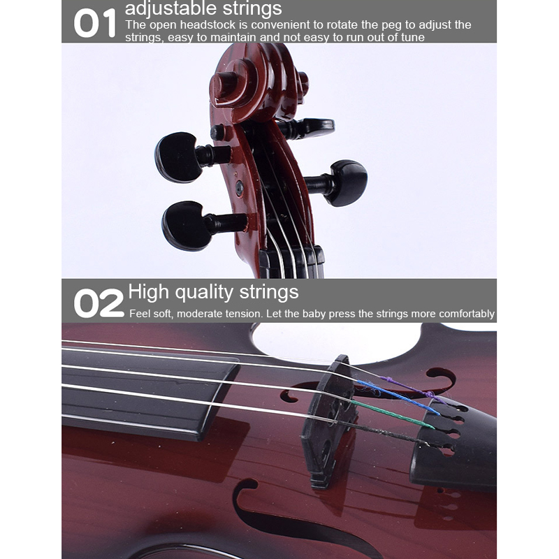 【Yidea hongkong】đồ chơi đàn violin điện tử cho trẻ em đàn violin cho người mới bắt đầu mô phỏng nhạc cụ dây có thể điều chỉnh