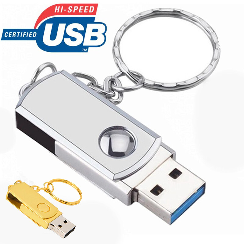 【 Free Shipping】32GB 128GB 2TB Flash Drive Memory Stick Thumb Pen Drive U Disk Key Chain USB 3.0 Waterproof