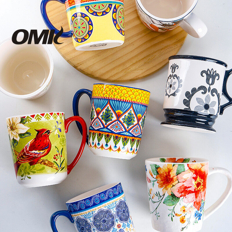 OMK 4pcs set of American ceramics Mugs coffee cup