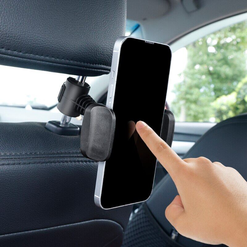 Universal Car Back Seat Headrest Phone Stand Adjustable F360