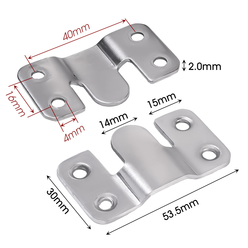 Stainless Steel Interlocking Hangers Recessed Stands Picture Frame Mounting Hooks