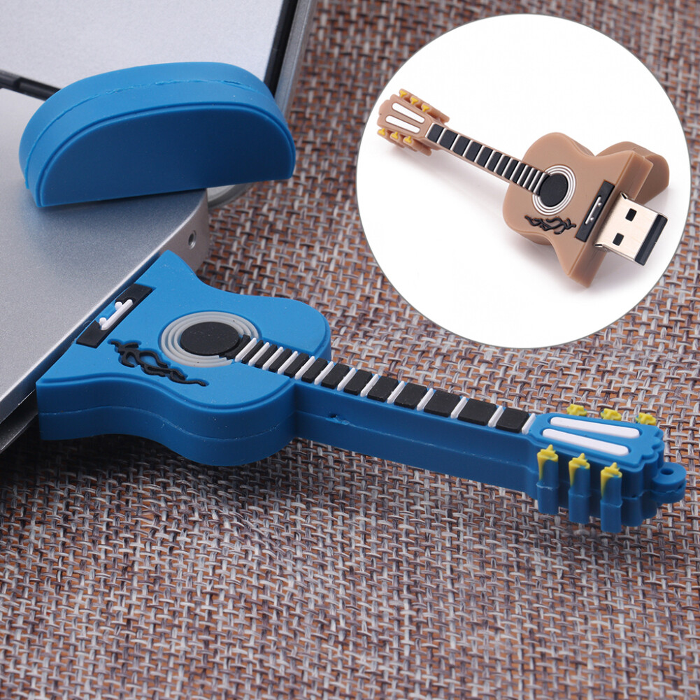 4gb 8gb 16gb 32gb 64gb mini guitar memory storage u disk usb flash drive gift
