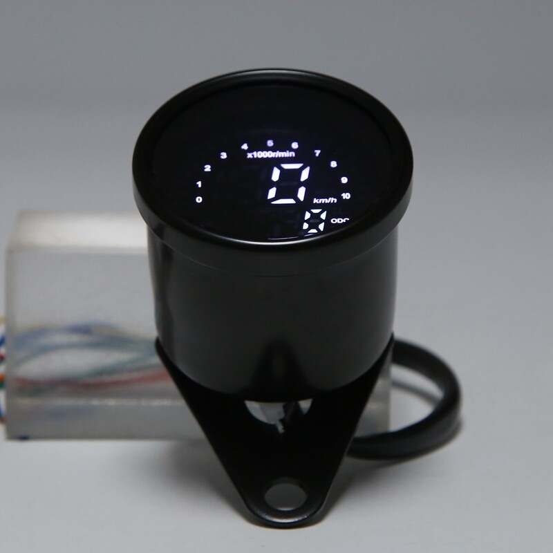 Universal Motorcycle Meter Speedometer Digital Odometer Round Speed Meter for Honda Yamaha
