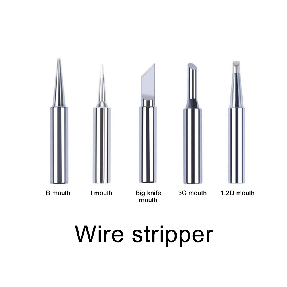 Soldering Iron Kit Electronics 60W Adjustable Temperature Welding Tool 5pcs Soldering Iron Tip /Soldering Iron Stand /Desoldering Pump /Tweezers /Solder Wire /Carry Bag