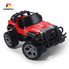 Xe Đua Điều Khiển Từ Xa DEERC RC Tỷ Lệ 1:18 Tốc Độ 10 KM/H 2.4Ghz 2WD SUV Jeep RC Xe Có Đèn Pha LED Để Chơi 80 Phút Quà Tặng Cho Bé Trai Người Lớn