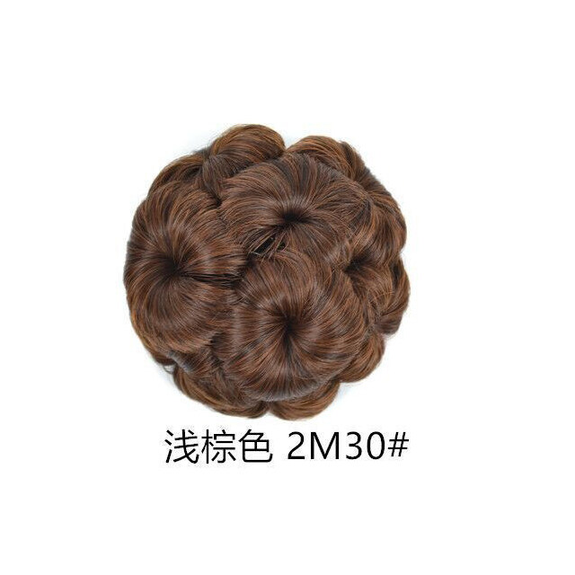 Women Chignon Hair Bun Donut Clip In Hairpiece Extensions Black/Brown  Synthetic High Temperature Fiber Chignon | Lazada