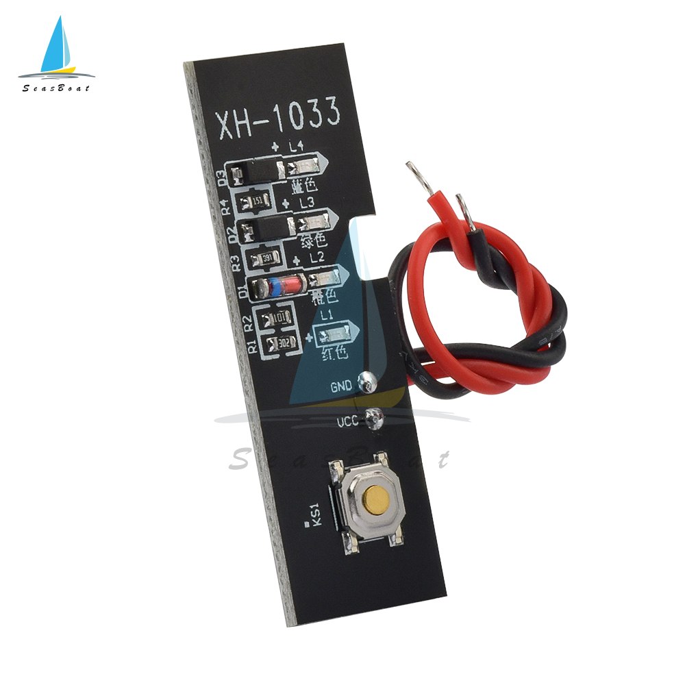 Seasboat 5S 18V 21V Battery Capacity Indicator Module with Power Display and Battery Shell Battery Level Indicator Tester LED Display for 5S