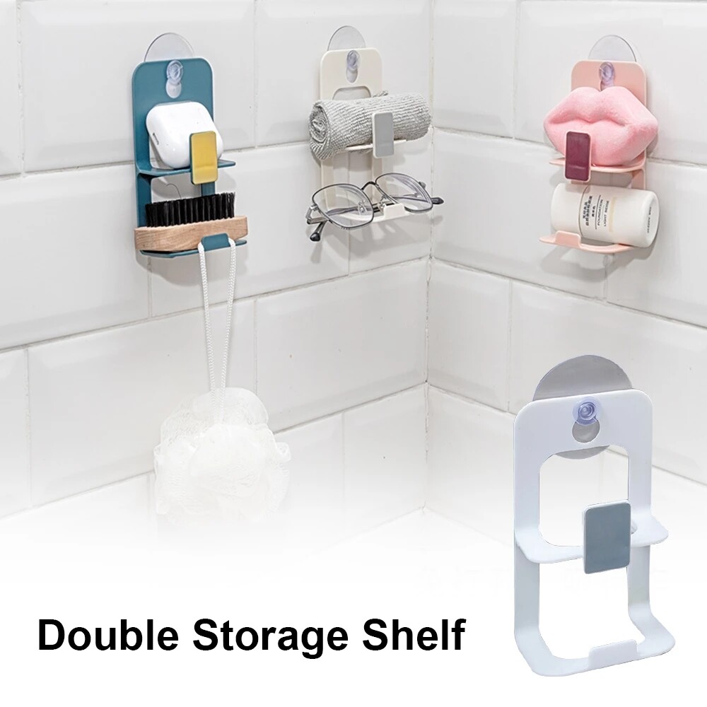 Giá Thoát Nước Bồn Rửa Nhà Bếp Hai Lớp Không Cần Khoan Giá Đựng Xốp, Giá Để Xà Phòng Bồn Rửa Nhà Bếp, Phụ Kiện Phòng Tắm Tổ Chức