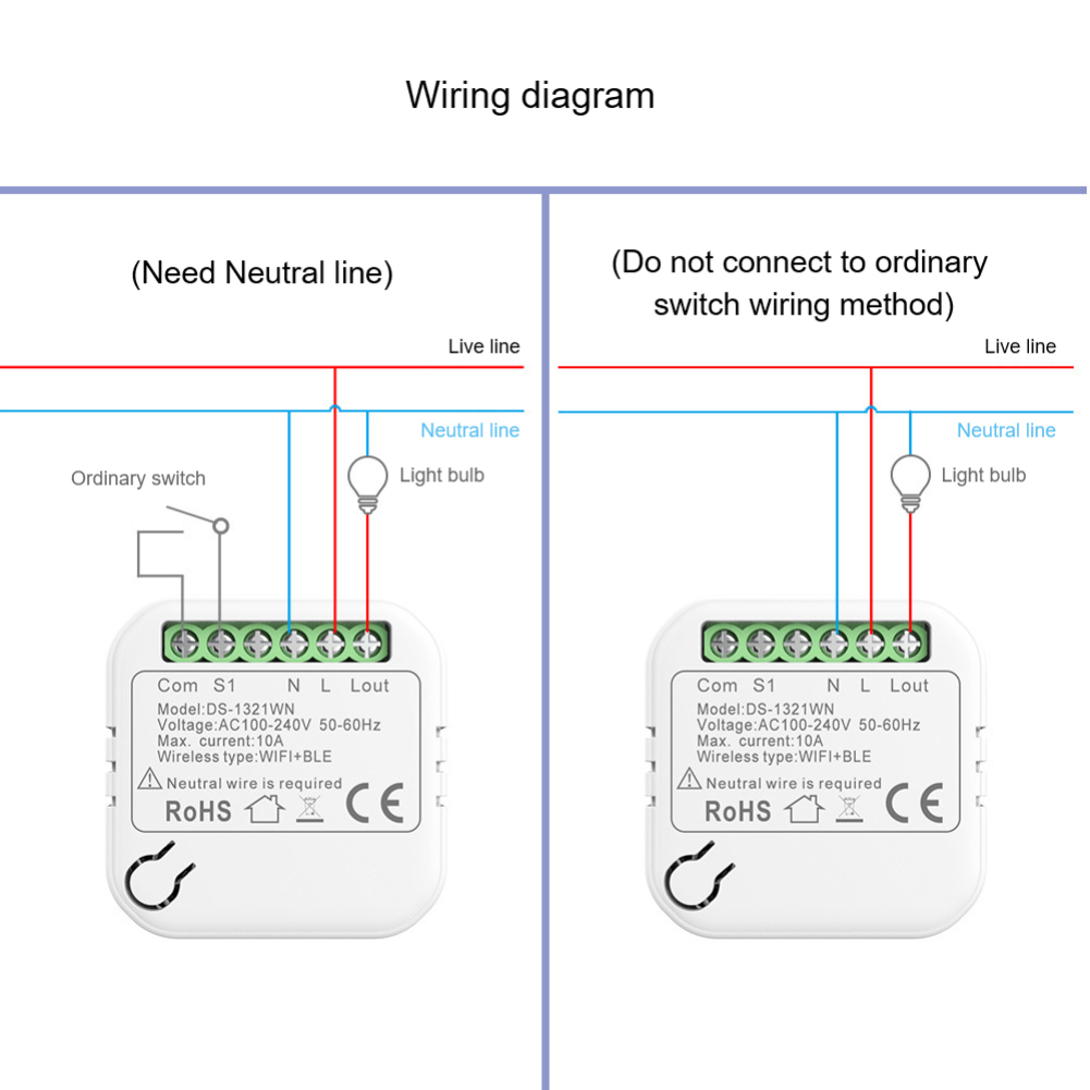 Công Tắc Thông Minh MINI Wifi Công Tắc Hẹn Giờ Không Dây Hỗ Trợ 2 Cách Hỗ Trợ Công Tắc Khác Nhau Tự Động Hóa Nhà