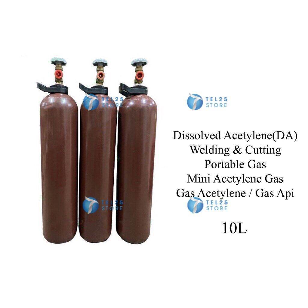 [ 1 UNIT ] Dissolved Acetylene(DA) 10L Welding & Cutting Portable Gas