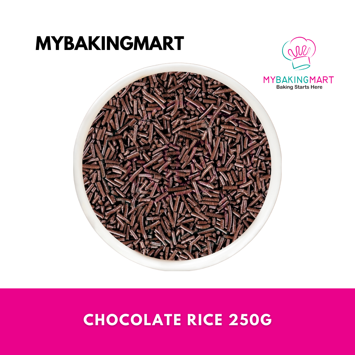 FLUFFY Chocolate Rice 250g Colour Ball 100g Decoration