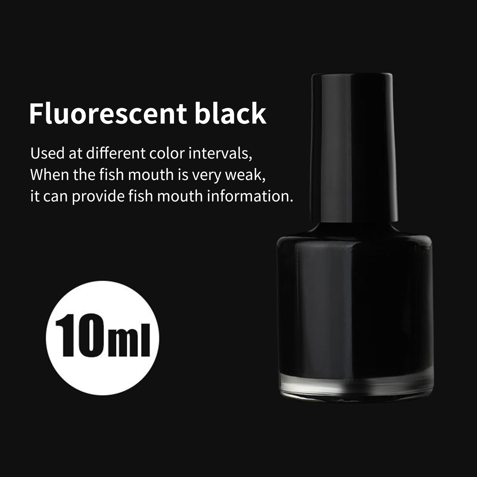 Honrane 10ml Smooth Float Paint Fluorescent Eye-catching Water Resistant Float Tail Paint for Fishing Fish Buoy Paint