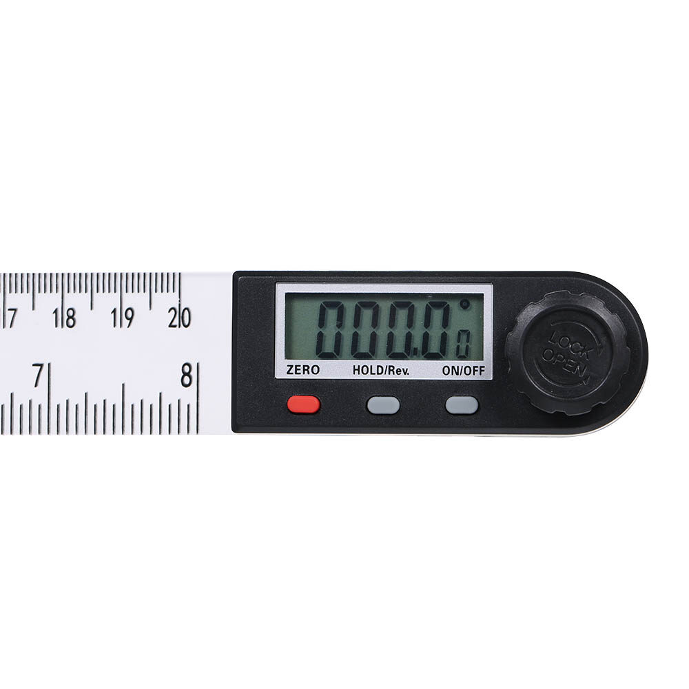 Thước Đo Góc Hiển Thị LCD Kỹ Thuật Số Đa Năng 0-200Mm Thước Đo Lực Kế Điện Tử 360 ° Dụng Cụ Đo Có Chức Năng Giữ Và Zeroing