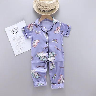 [COD] Baby Boys Girls Pajama Sets Cartoon Printed Cute Soft Sleepwear 2PCS 1-6Y