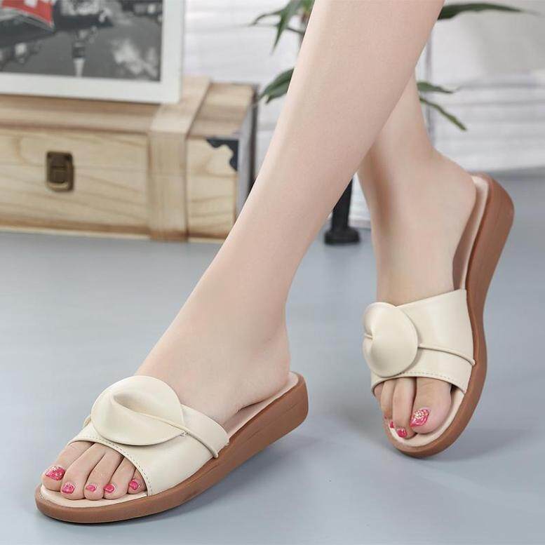 Giày Nữ Mùa Hè Dosreal Giày Da Dép Đế Xuồng Không Trơn Trượt Dép Đi Biển Gót Thấp Cho Nữ Giày Nữ Boho Giày Hở Ngón Mũi Nhọn giá rẻ