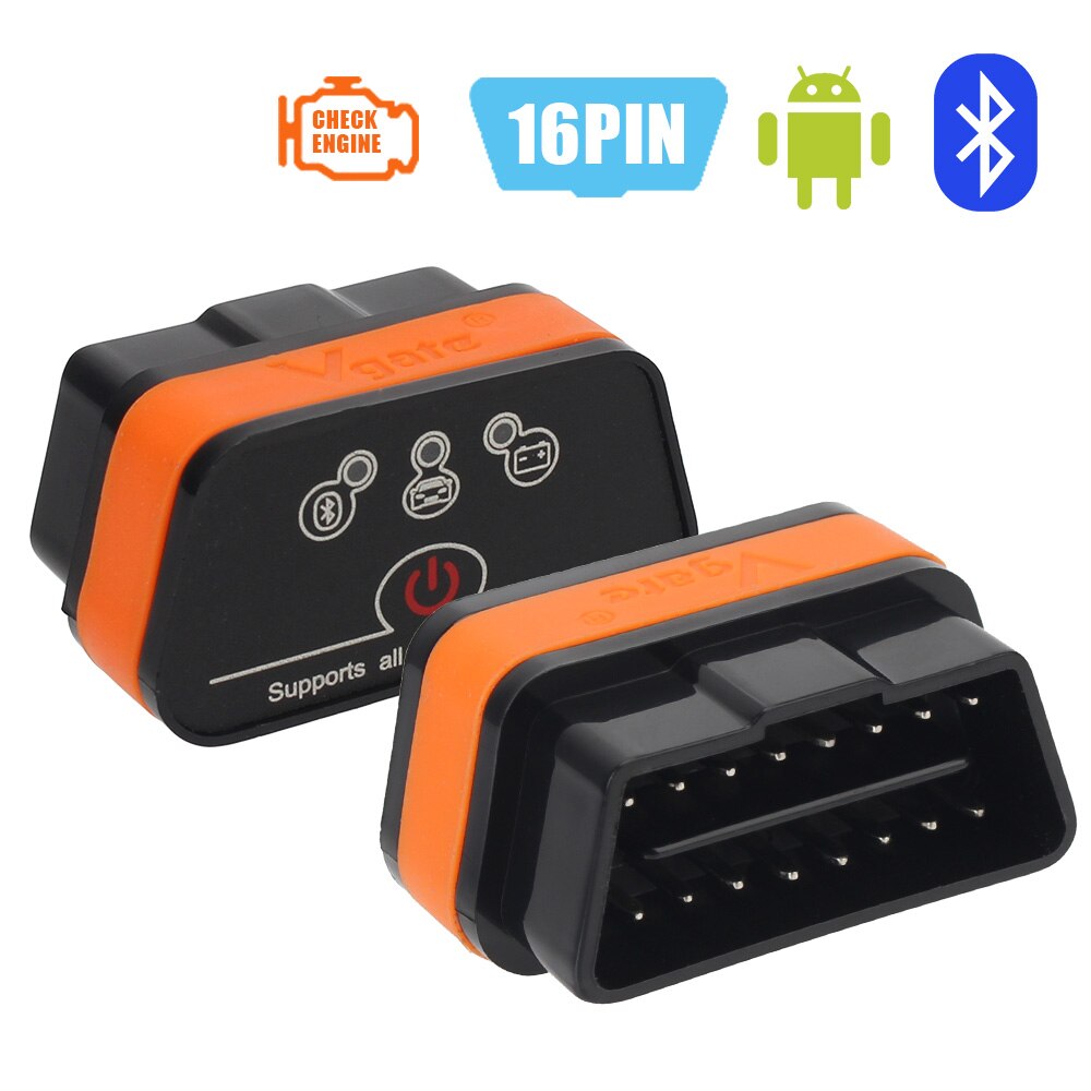 Công cụ chẩn đoán ô tô Vgate Icar2 cho đầu đọc mã Android Máy quét chẩn đoán ô tô WIFI/Bluetooth ELM327 OBD2