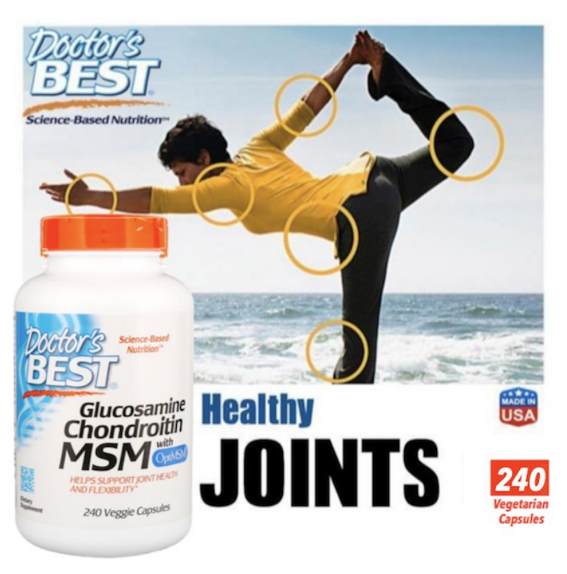 Ready Stocks, Glucosamine + Chondroitin + MSM, Joint Health, 240 Vegetarian Capsules (Made in