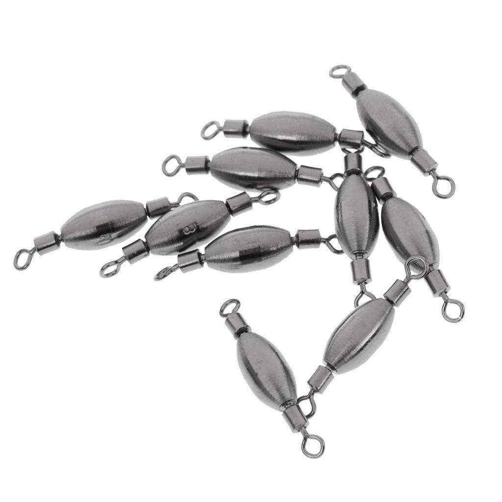 Daywolf 10 Pieces Rig Bass Fishing Weights for Fishing Sinkers